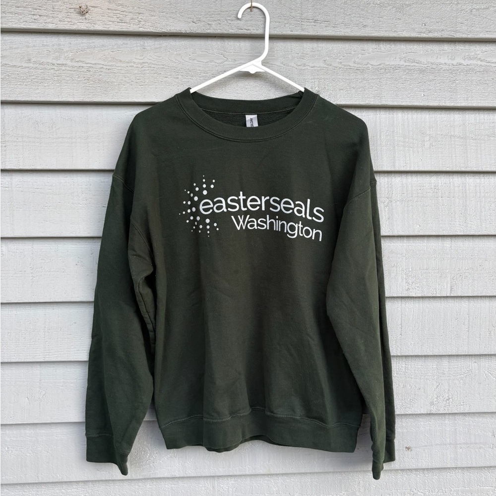 Gildan Dark Green Crewneck Sweater
